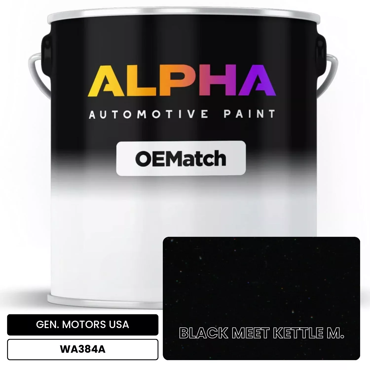 GEN. MOTORS USA BLACK MEET KETTLEM. WA384A | OEMatch Basecoat