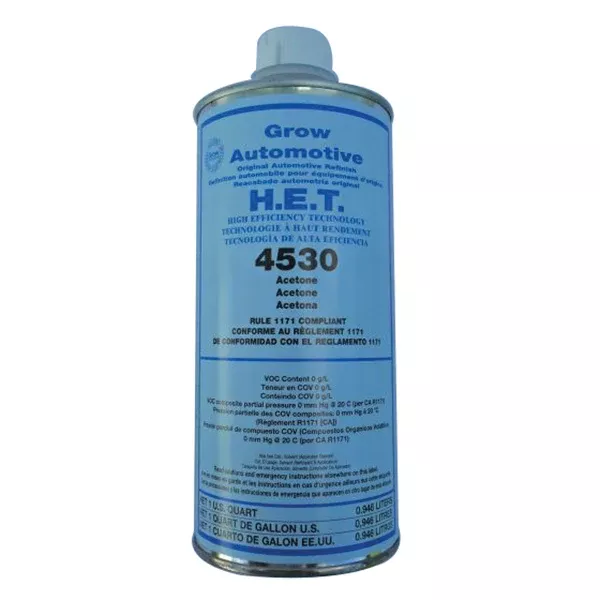 Grow Automotive 4530-04 Acetone, 1 qt, Liquid