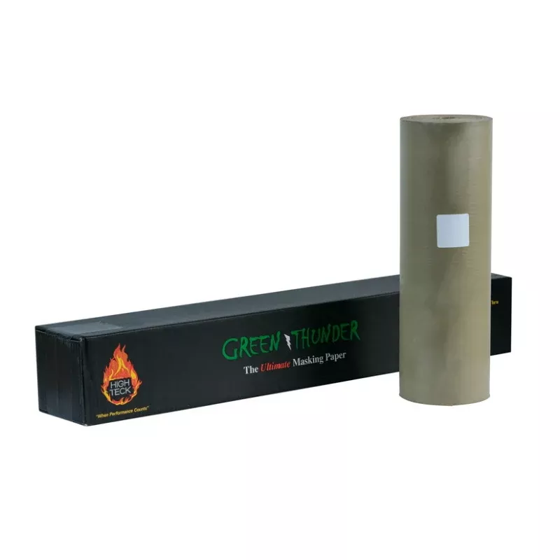 High Teck Green Thunder Masking Paper MP470GT-18 18 in x 700 ft Polycoated 30 lb