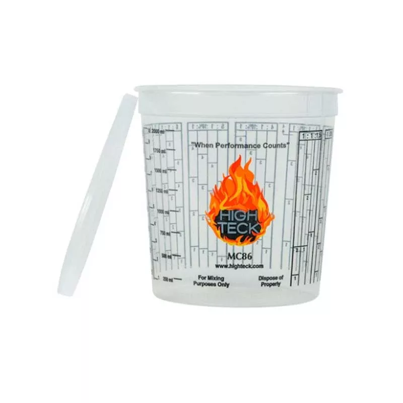 High Teck MC86L Polypropylene Lid for 2.5 qt Mixing Cups