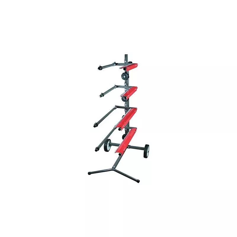 High Teck T417 Tree Masking Station Holds Four 18 in Paper Rolls and Four Tape Rolls
