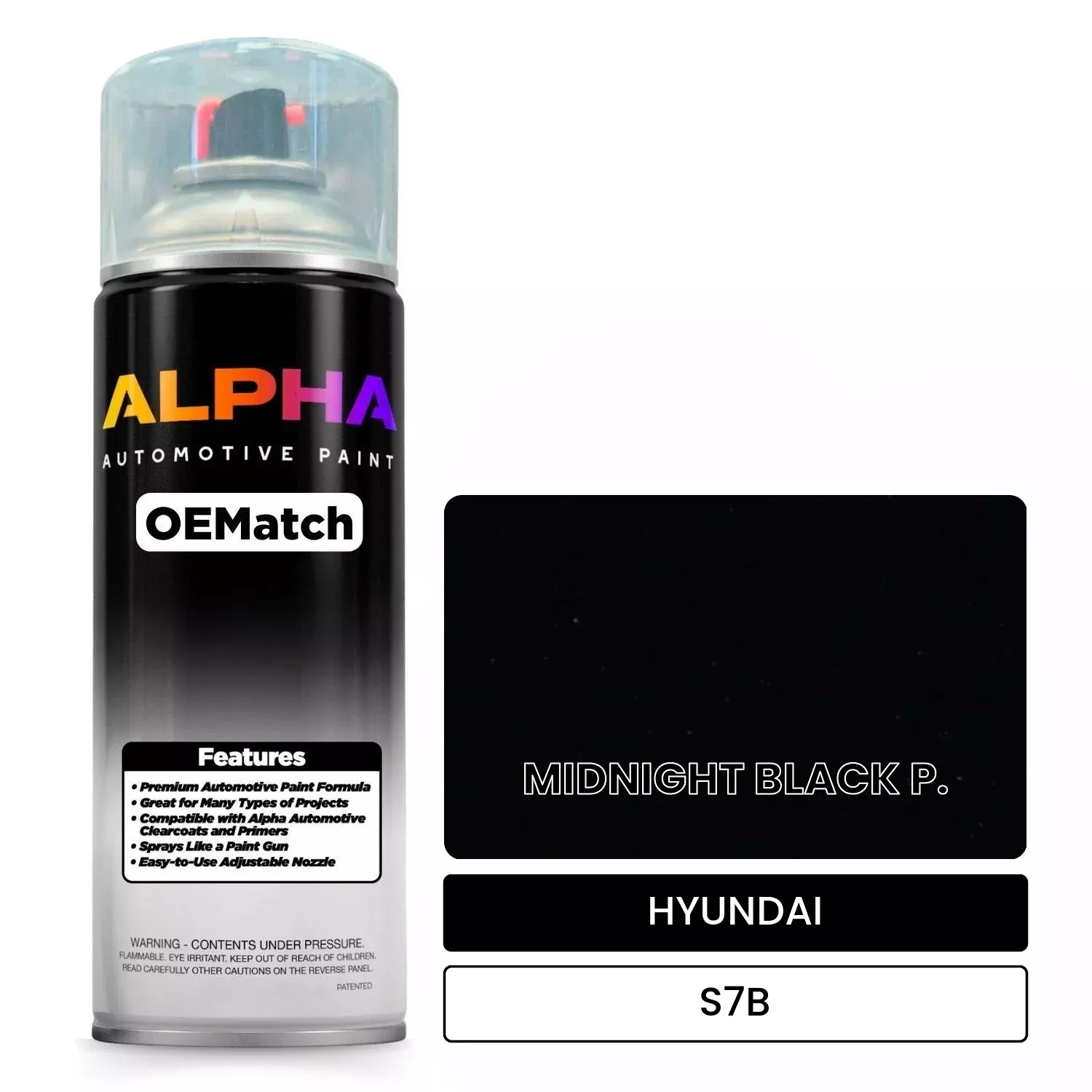 HYUNDAI MIDNIGHT BLACK P. S7B | OEMatch Automotive Spraycan