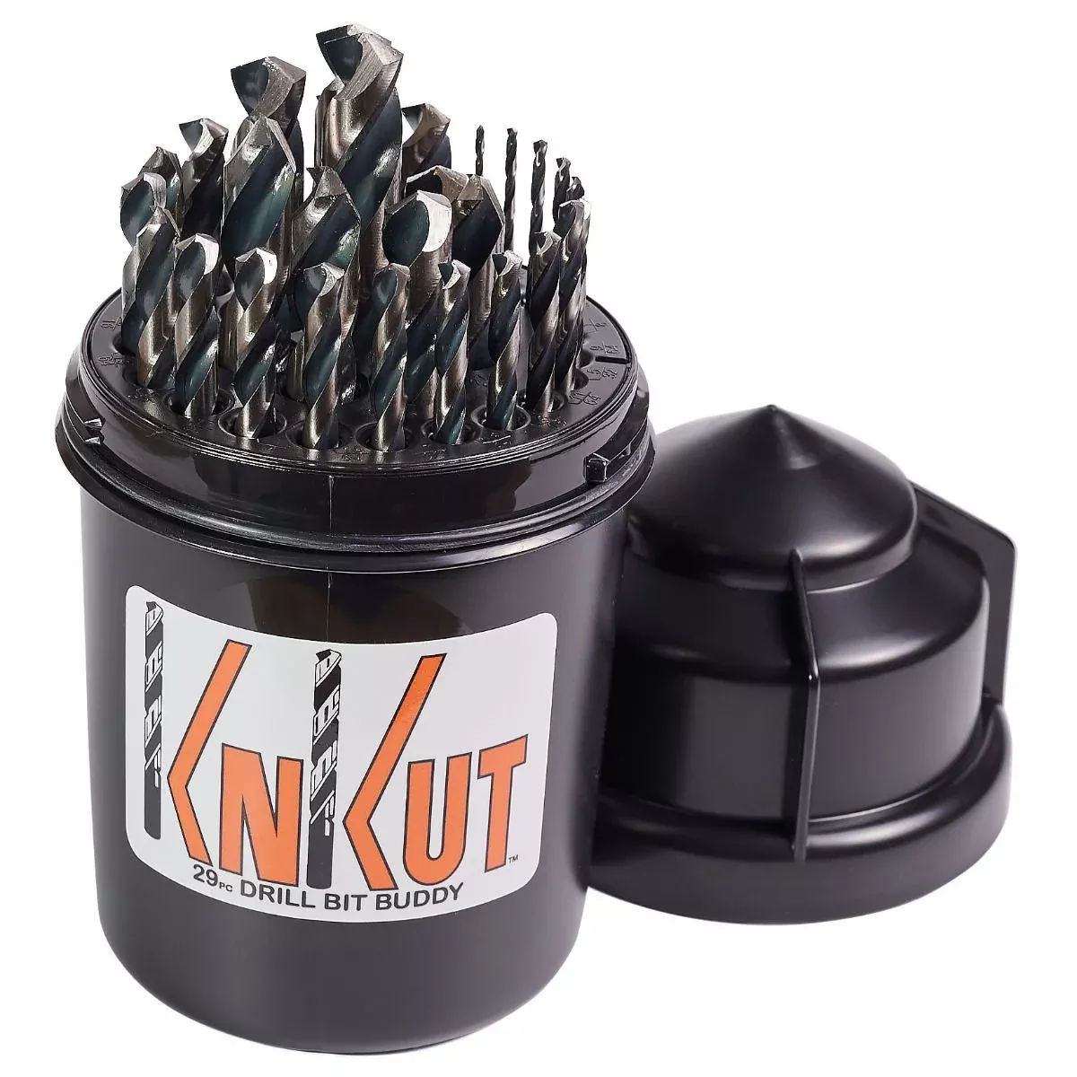 KNKUT 29 Piece Drill Buddy Jobber Drill Set 29KK38DB with 3/8" Reduced Shanks