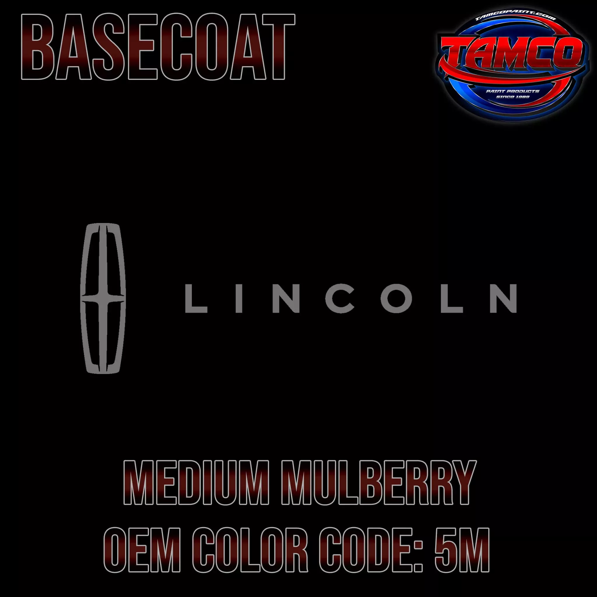 Lincoln Medium Mulberry | 5M | 1982-1983 | OEM Basecoat