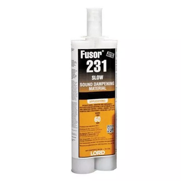 LORD Fusor 231 Sound Dampening Material Black 10.1 oz Cartridge Slow Cure