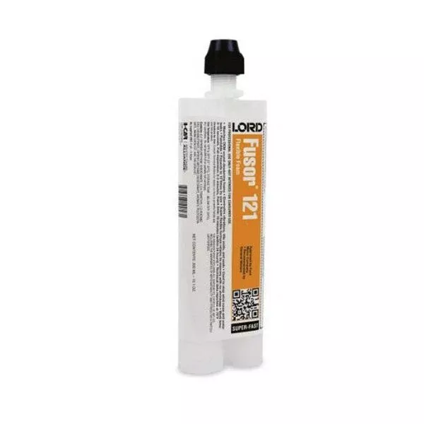 LORD Fusor Adhesives Fusor 121 2-Part Super Fast Flexible Foam, 7.1 oz Cartridge, Black, Liquid, 1 h