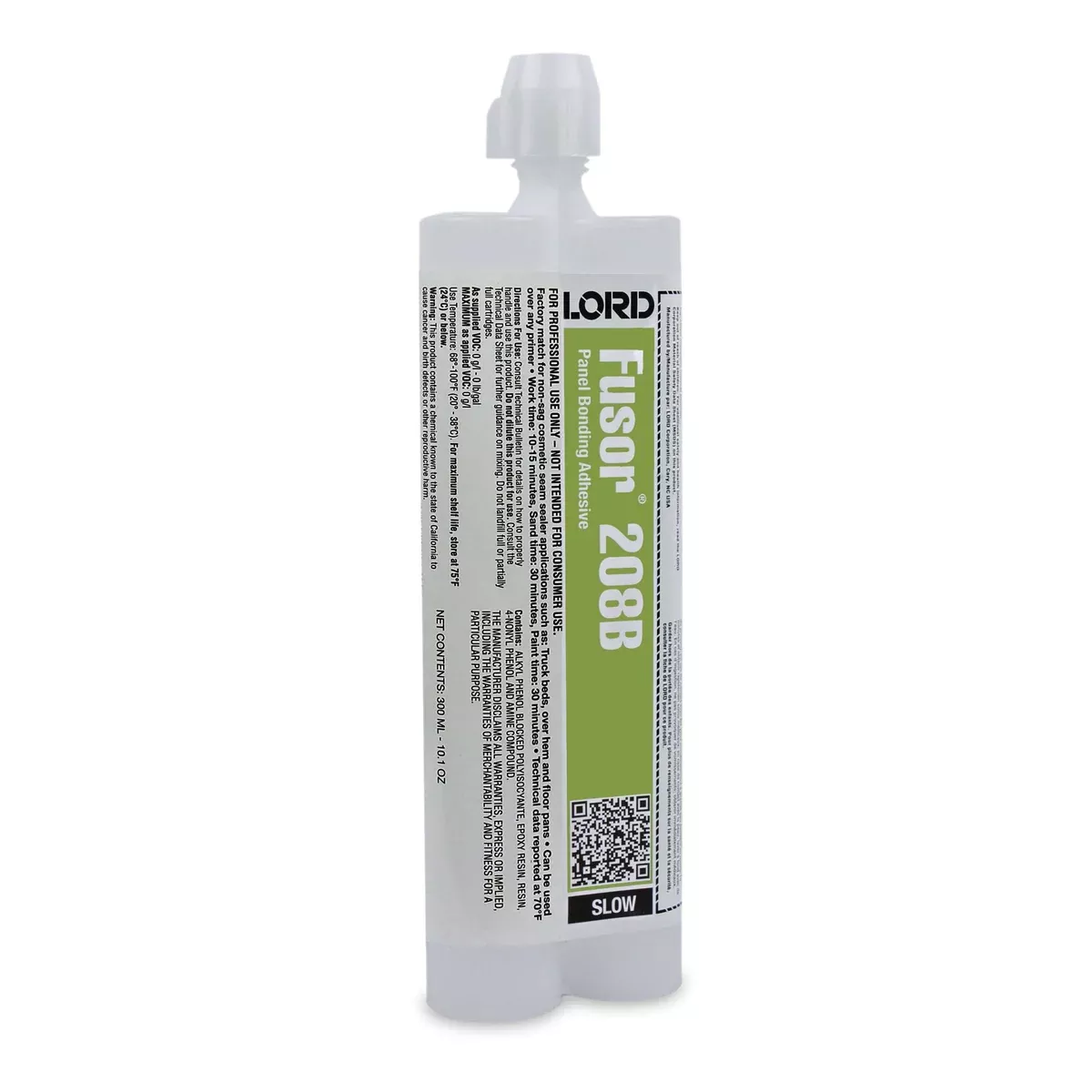 LORD Fusor Adhesives Fusor 208B 2-Part Slow Panel Bonding Adhesive, 7.1 oz Bottle, Paste