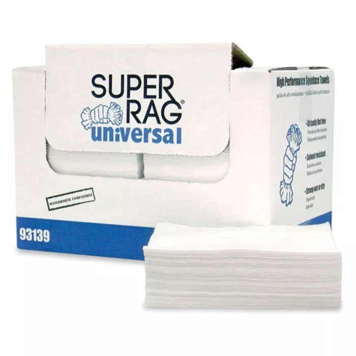 MDI 93139 Fold Prep Towel, 13 x 16 in, White Creped Spunlace, 300-count Box