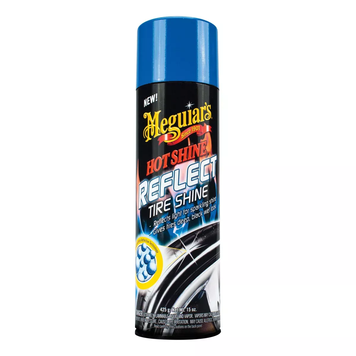 Meguiar's Hot Shine Reflect Tire Shine G18715 15 oz Aerosol Can Clear