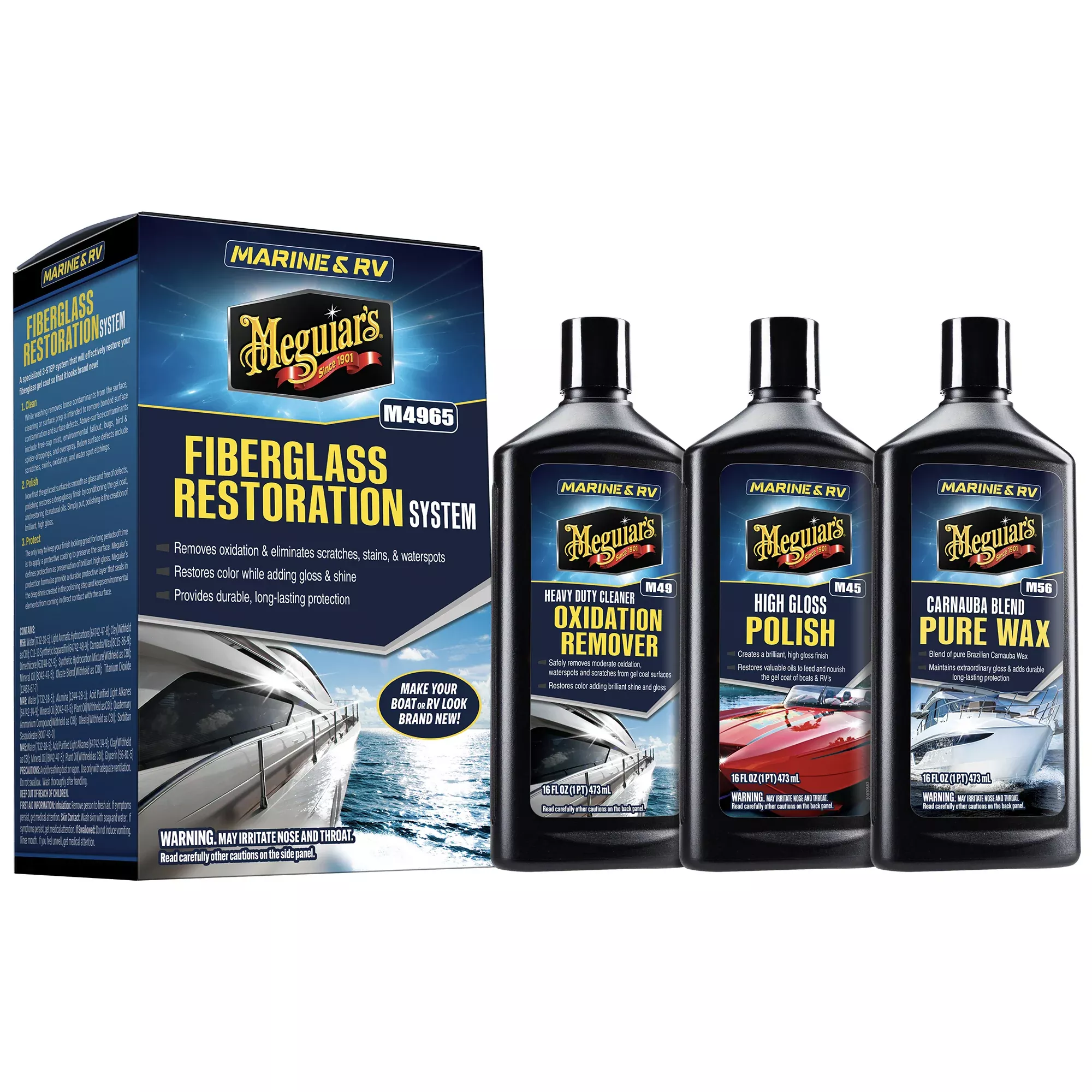 Meguiar's Marine & RV Fiberglass Restoration System M4965