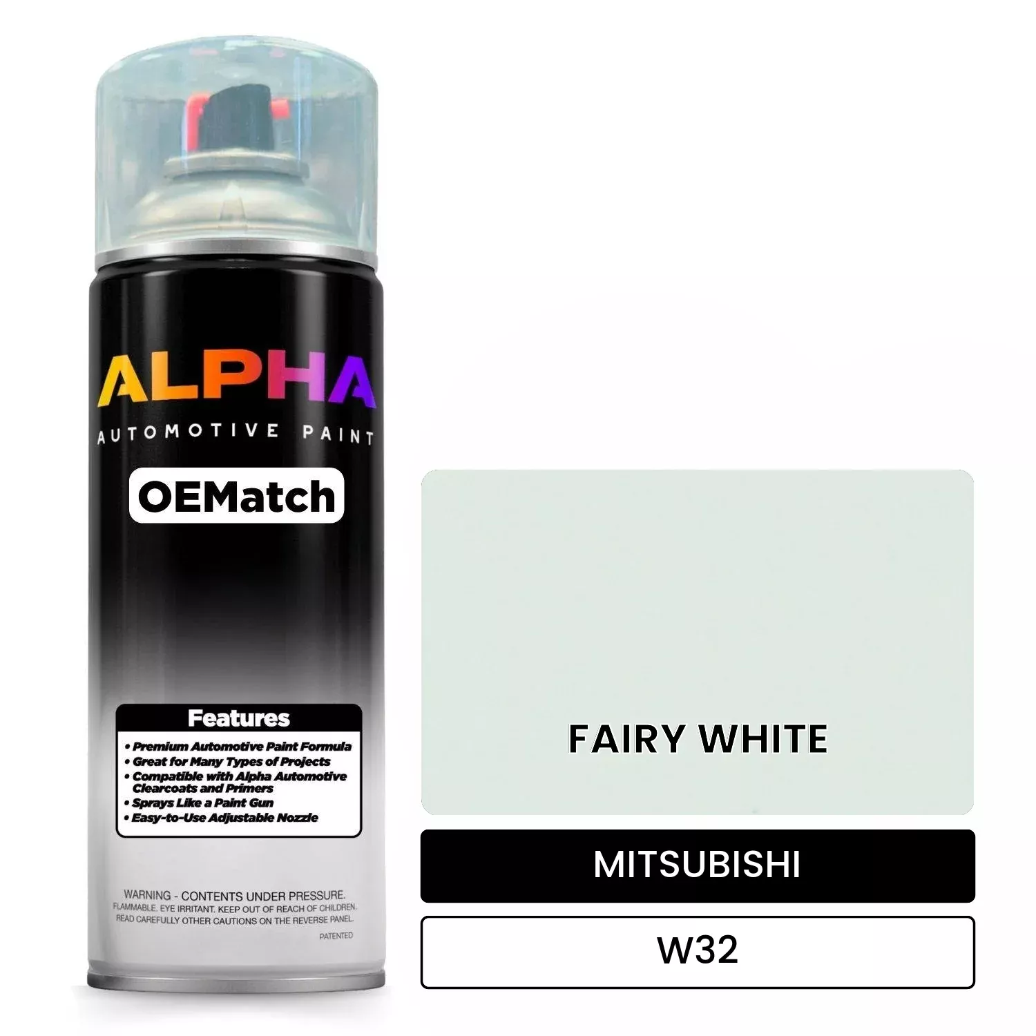 MITSUBISHI FAIRY WHITE W32 | OEMatch Automotive Spraycan