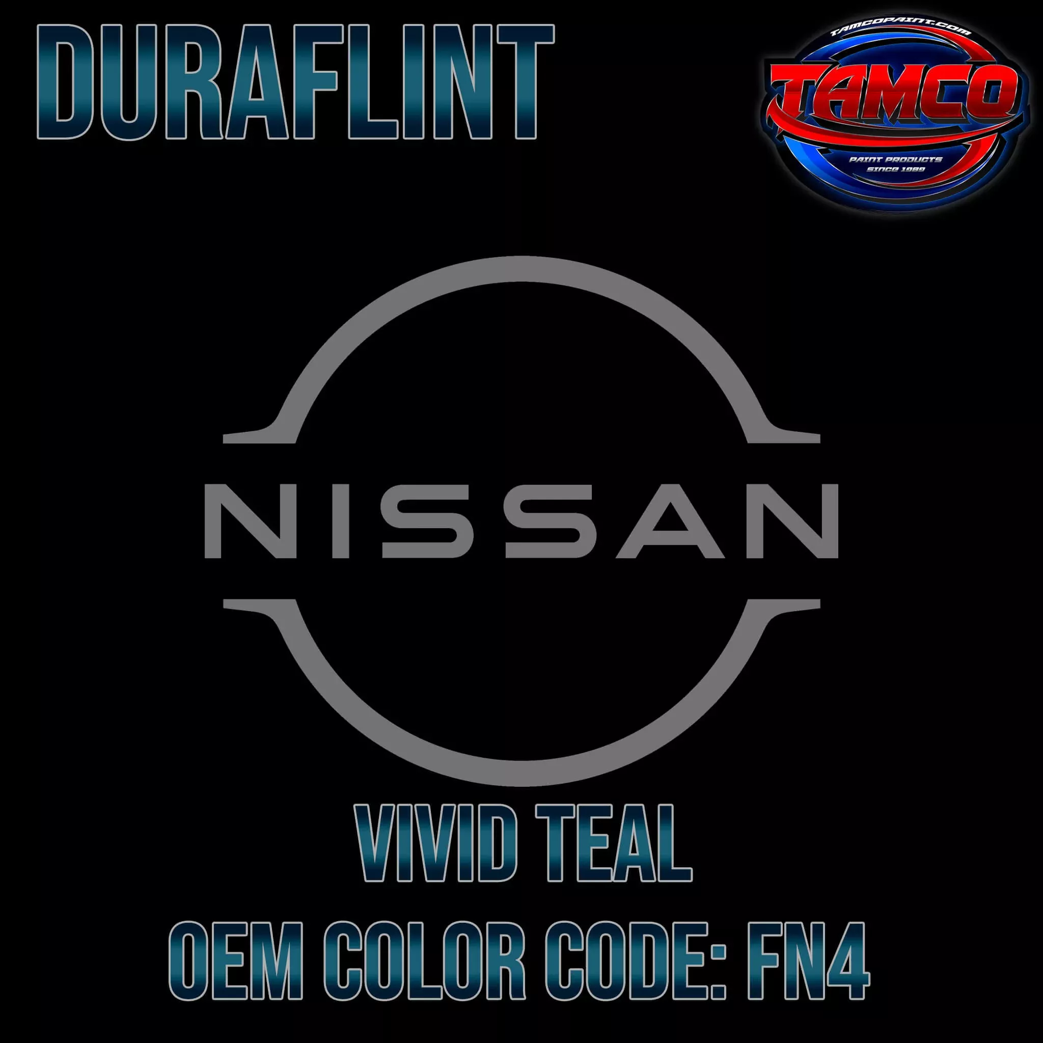 Nissan Vivid Teal | FN4 | 1993-1999 | OEM DuraFlint Series Single Stage