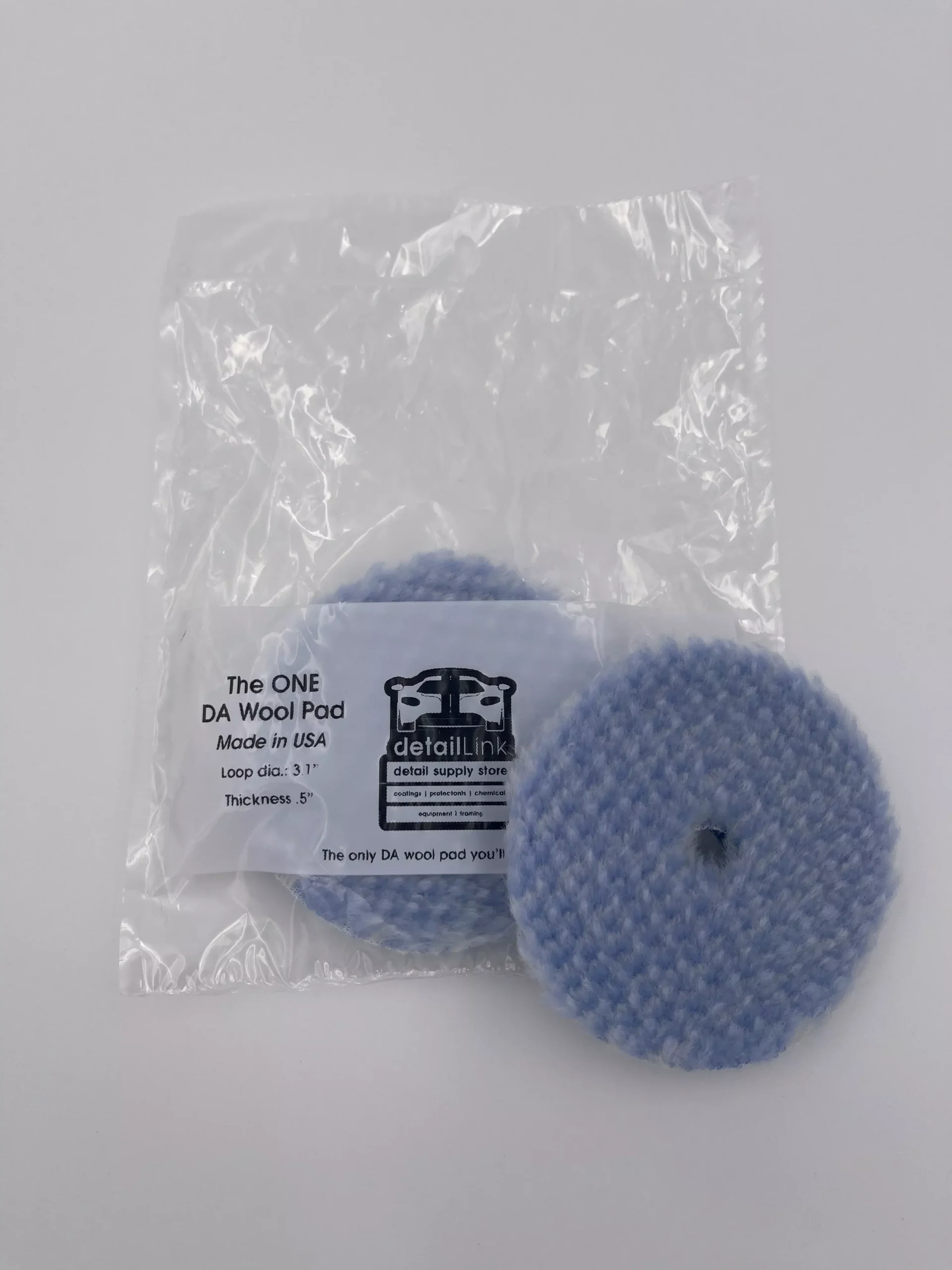 The ONE 3" Blue & White Wool Pad
