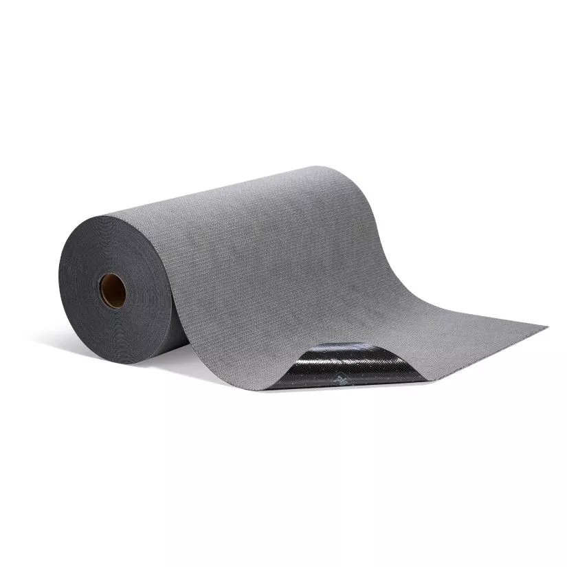 Pig MAT32350GY Paint Booth Mat with Adhesive Backing, 150 ft L x 32 in W, Gray