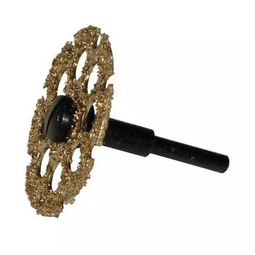 Polyvance Cutting Shaping Wheel 6135 Carbide 1/8 in Shank for Dremel Rotary Tools, Plastic Bumper