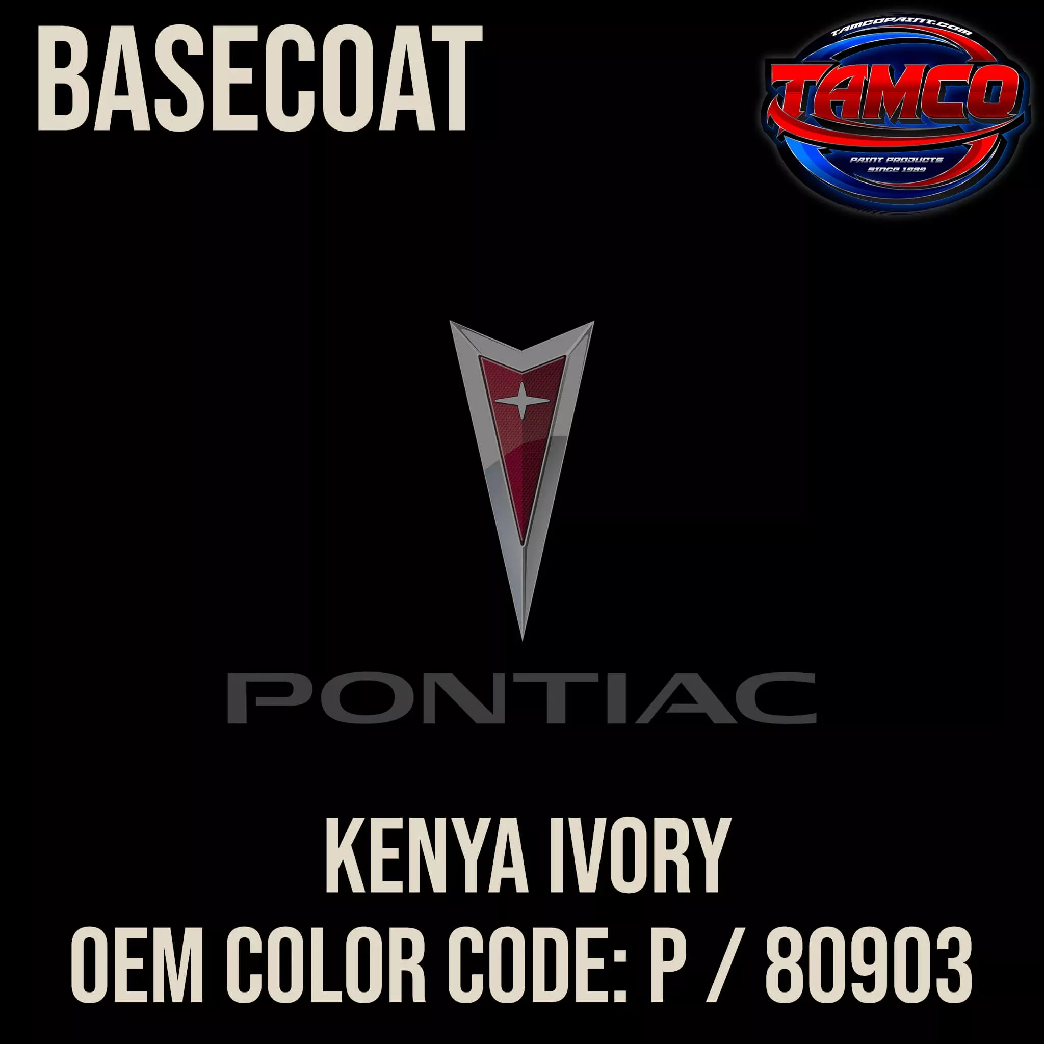 Pontiac Kenya Ivory | P / 80903 | 1957 | OEM Basecoat
