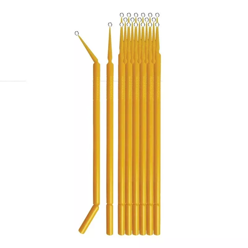 Pro-Tek 9437 Micro Paint Brush 1.5 mm Yellow 25-Piece Pack