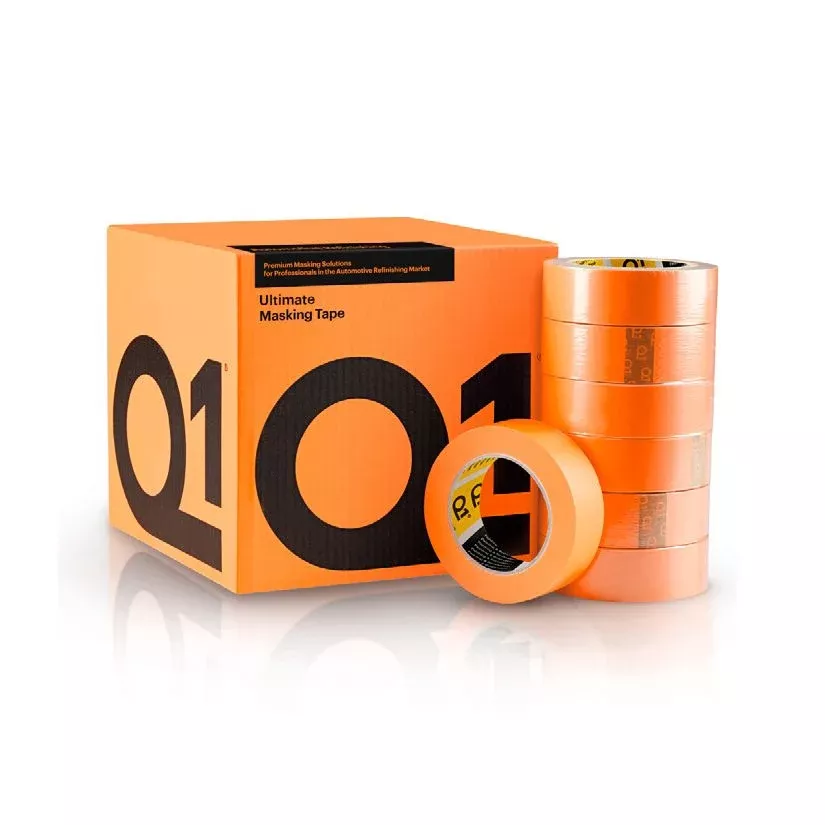 Q1 UMT148 Ultimate Premium Masking Tape 2 in Width, Crepe Paper, High Temperature up to 248°F