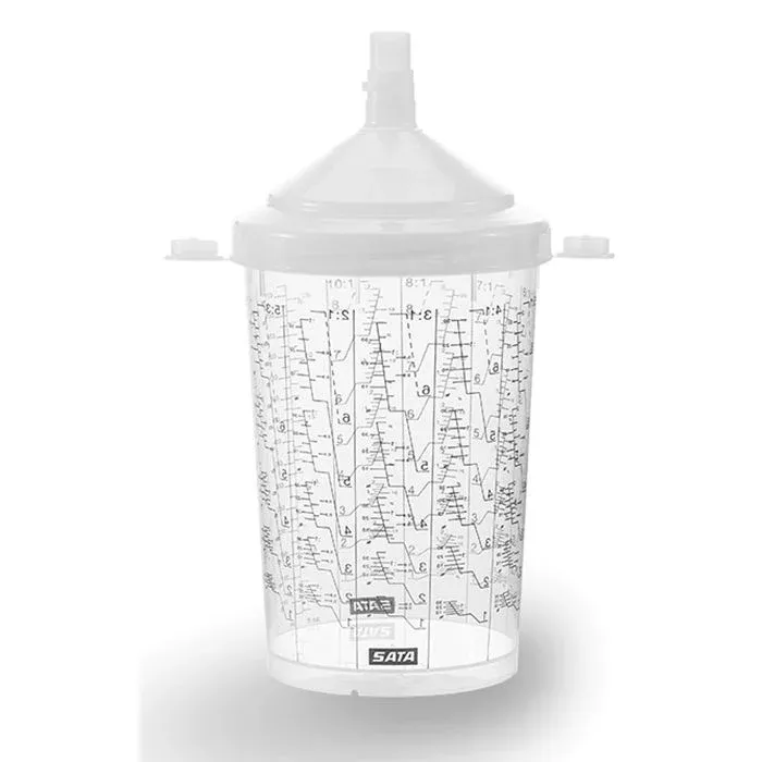 SATA RPS 1202134 Multi-Purpose Disposable Cup 0.6 L with Lid and Filter for SATAjet 5000 B