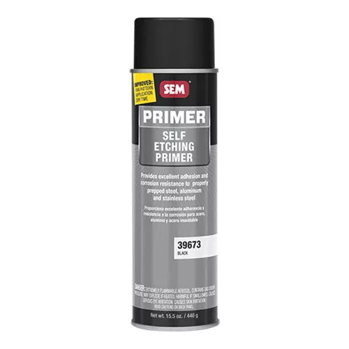 SEM 39673 Self-Etching Primer, Black, 20 oz Aerosol Can, 59.53% VOC