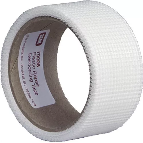 SEM 70006 Reinforcing Tape 36 ft Length by 2 in Height, Non-Backed Mesh for Plastic and Fiberglass
