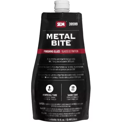 SEM Metal Bite Finishing Glaze 39599 Light Blue Liquid 15 oz with Hardener