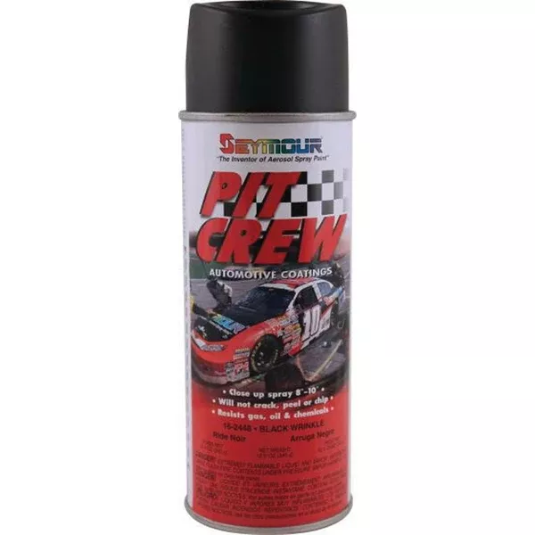SEYMOUR 16-2448 Black Wrinkle Spray Paint 16 oz Aerosol, 7 sq-ft Coverage