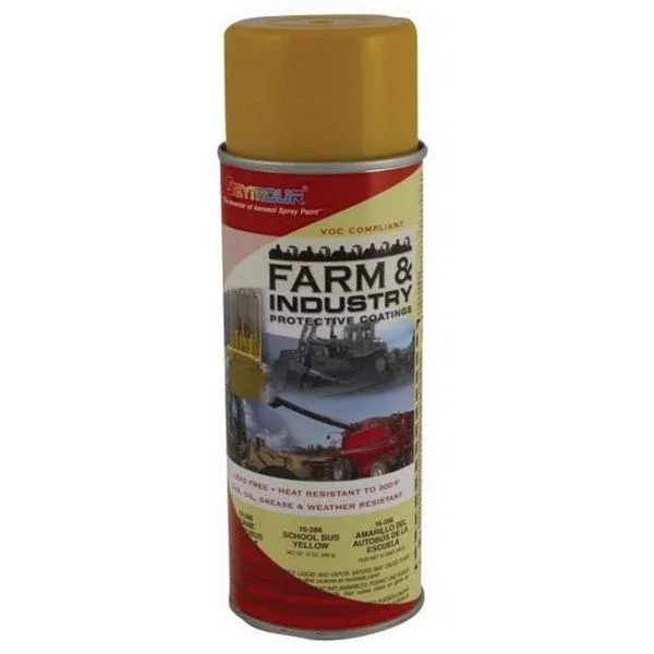 SEYMOUR 16-286 Farm & Industry Enamel School Bus Yellow 16 oz Aerosol, 15 sq-ft Coverage for