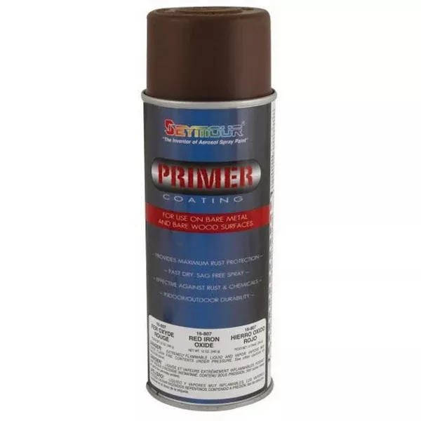 SEYMOUR Hi-Tech 16-807 Fast Dying Primer Red Oxide 16 oz Aerosol Can