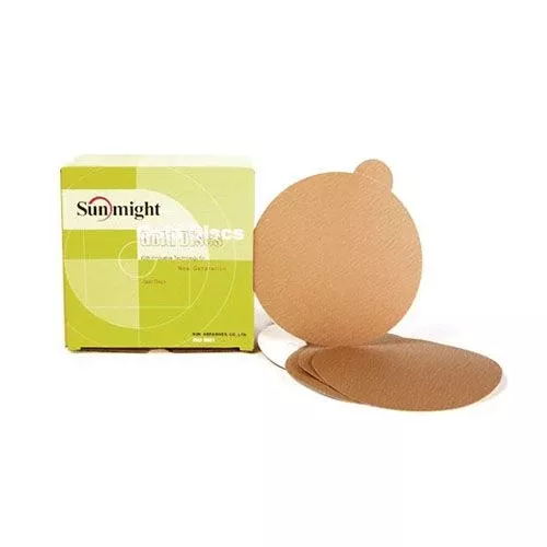 Sunmight Gold 6" Grip Disc P400 02816, 50 per box, Velcro backing