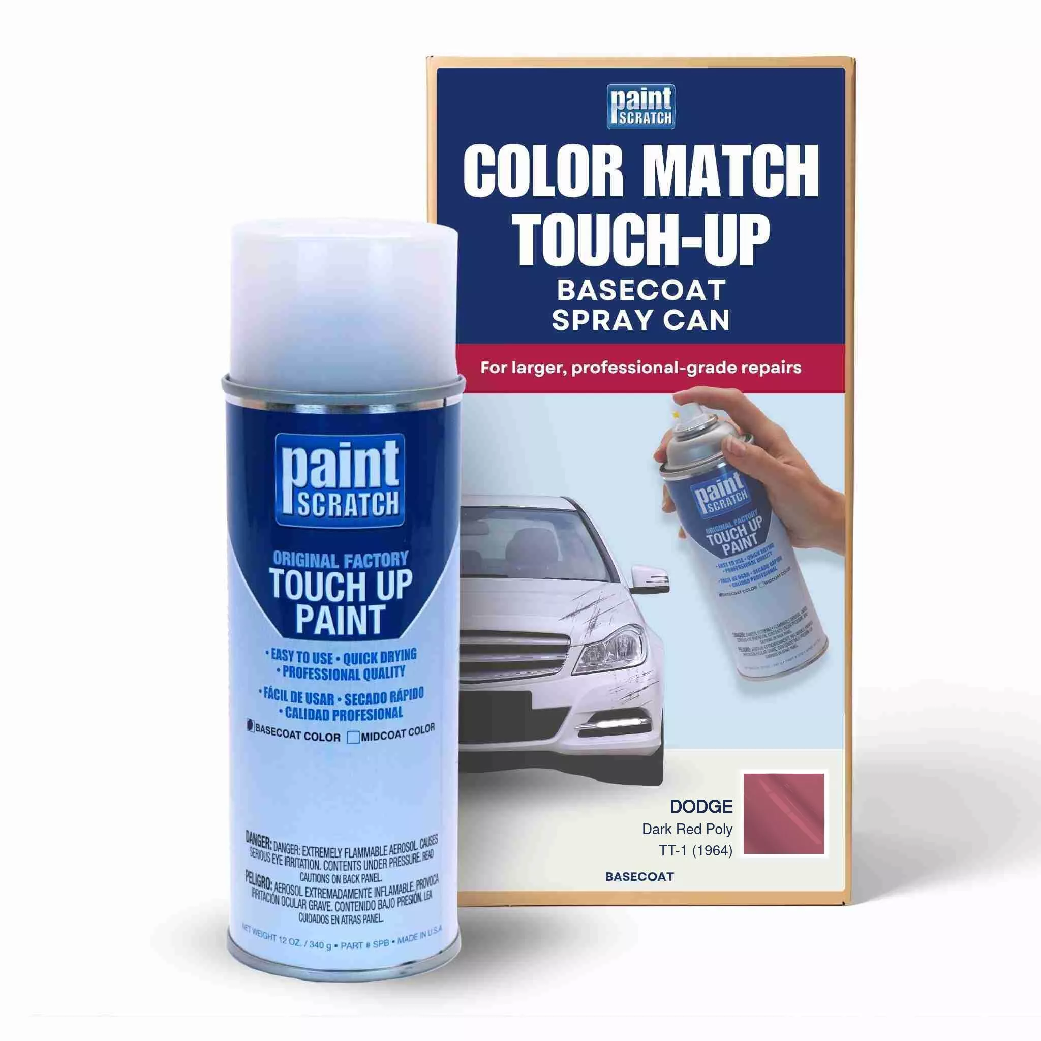 TT-1 (1964) - Dark Red PolyTouch-Up Paint Spray Can (12 oz.) for Dodge