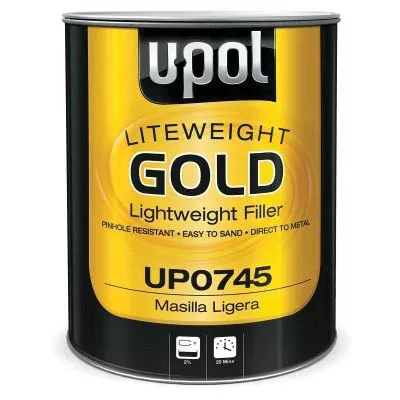 U-POL GOLD 0745 Gold 3 L Tin Lightweight Body Filler