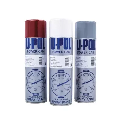 U-POL Power Can 0803 Gloss Black 500 mL Aerosol Can