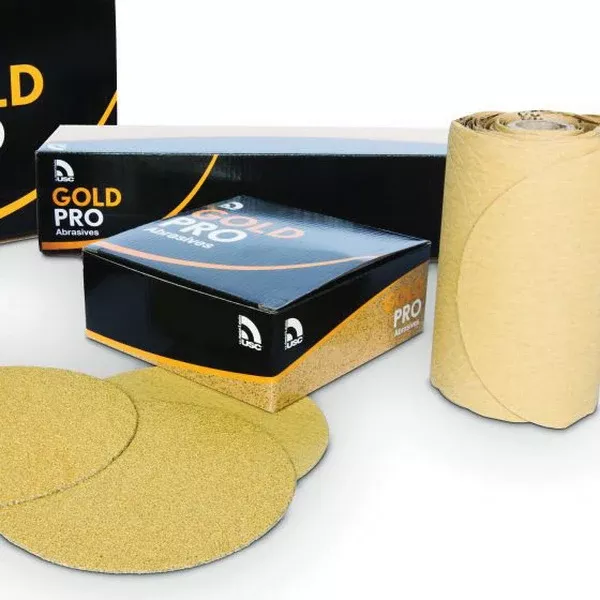 US Chemical & Plastics Gold Pro 087109 Abrasive Sheet Roll, 2-3/4 in W x 25 yd L, P150 Grit