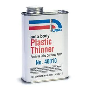 USC 40010 Plastic Thinner 16 oz Amber Brown Liquid Can
