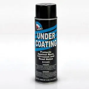 USC 51333 Undercoating 16 oz Aerosol Spray, Black, Rust Protection for Wheel Wells and Underbody