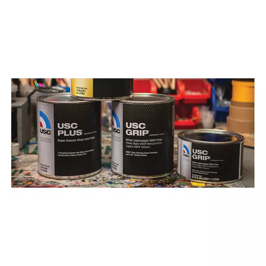 USC PRO-GOLD ES 16400 Premium Body Filler Yellow 1 Gallon
