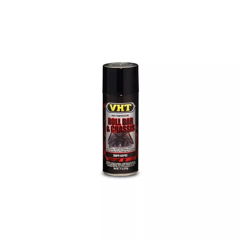 VHT SP671 Satin Black 11 oz High Temperature Spray Paint, Satin Finish