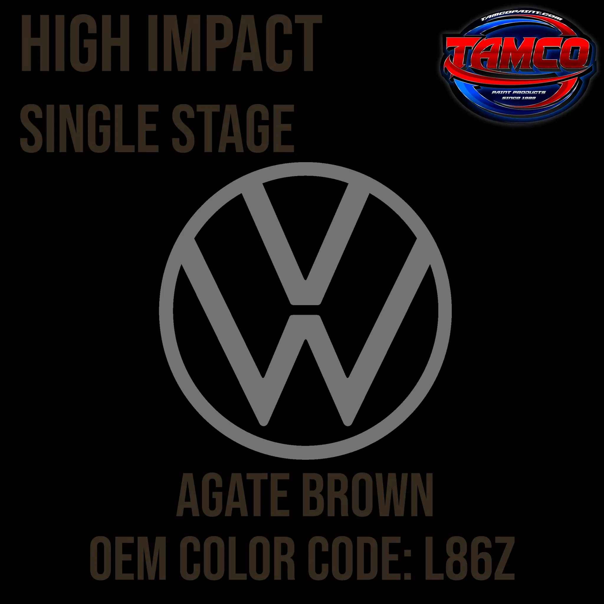 Volkswagen Agate Brown | L86Z | 1975-1982| OEM High Impact Series Single Stage