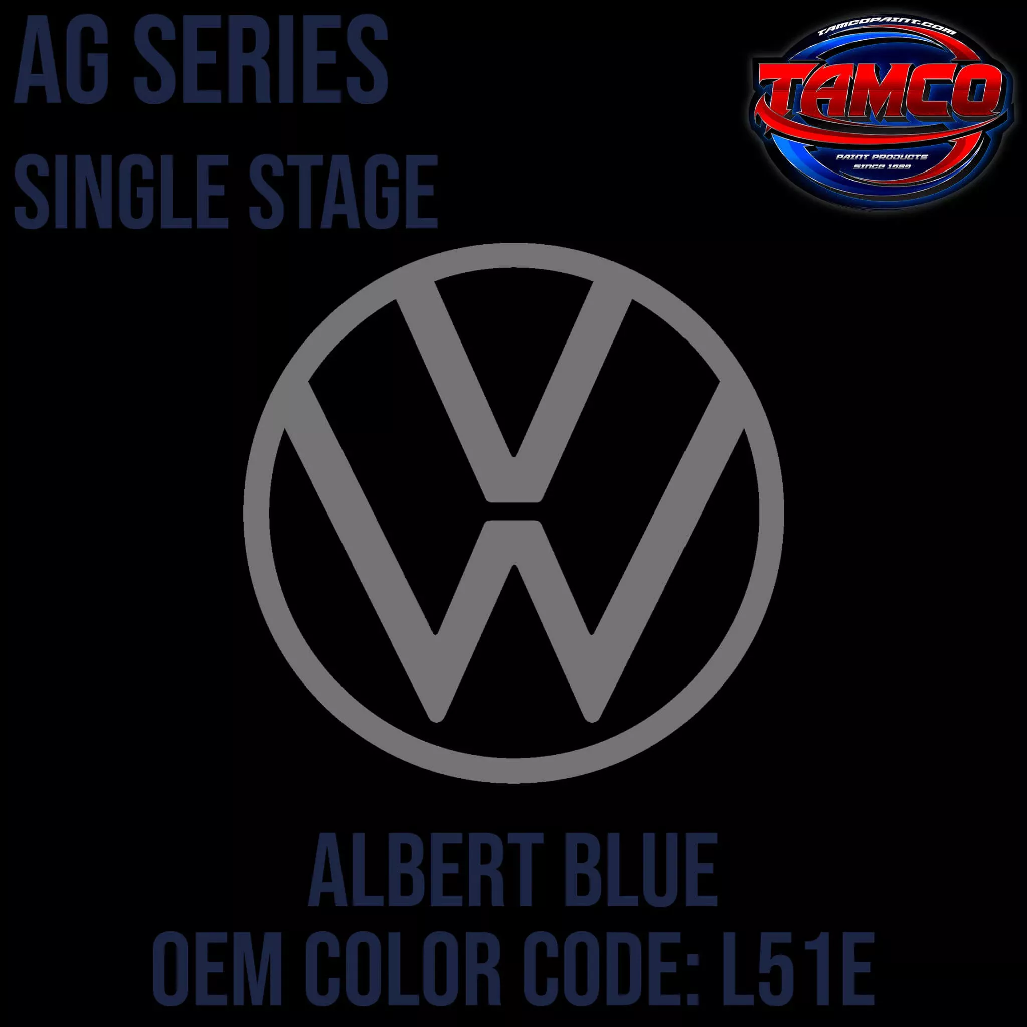 Volkswagen Albert Blue | L51E | 1970 | OEM AG Series Single Stage