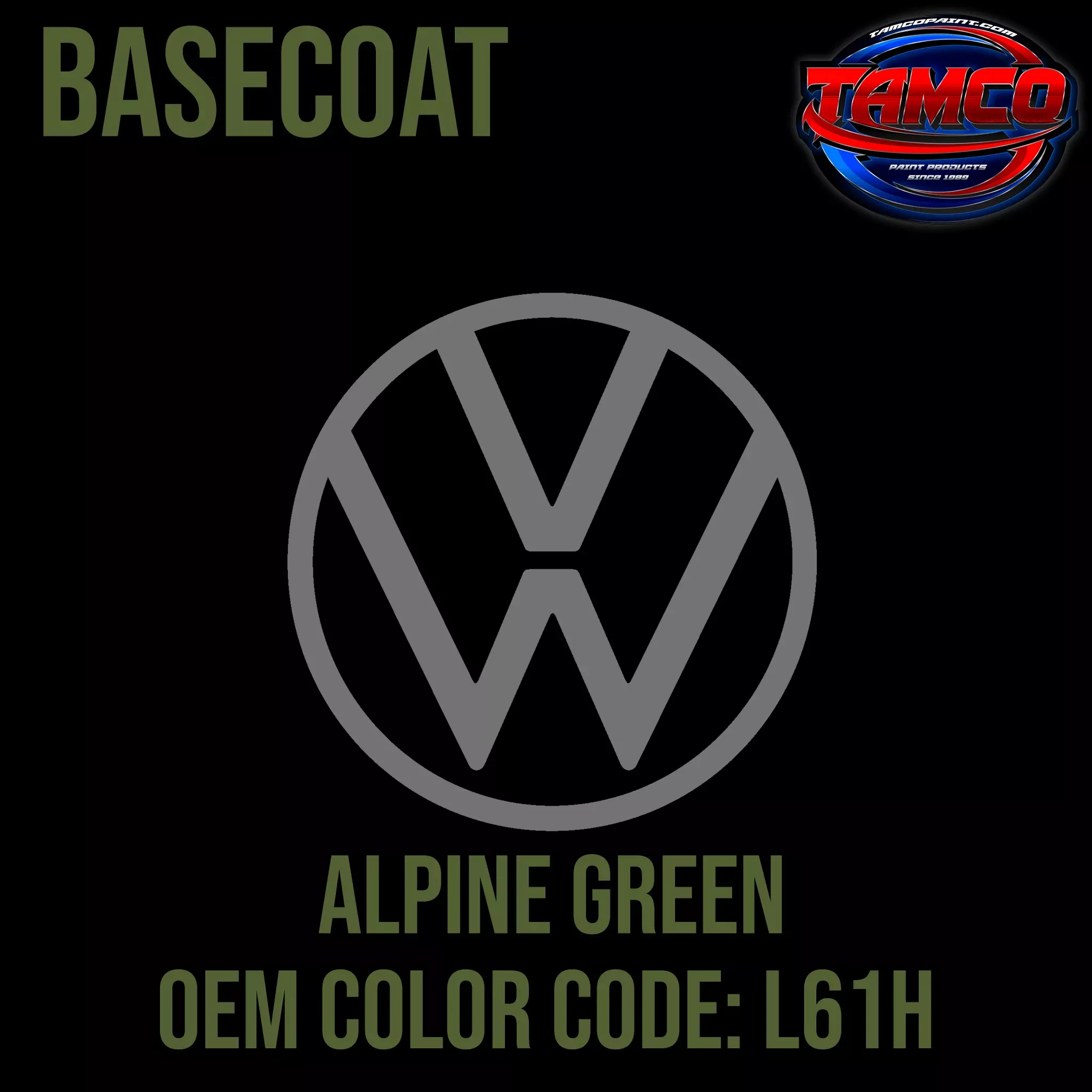 Volkswagen Alpine Green | L61H | 1975-1967 | OEM Basecoat