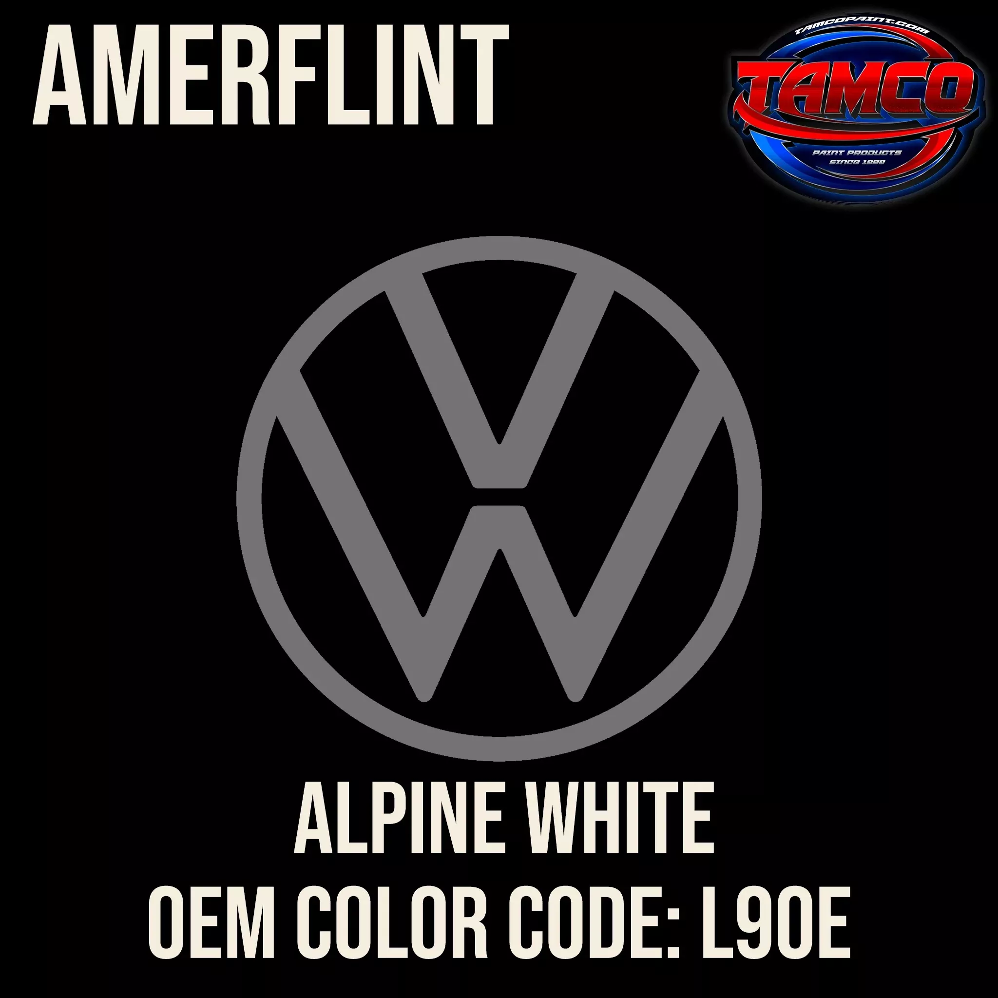 Volkswagen Alpine White | L90E | 1977-1994 | OEM Amerflint II Series Single Stage