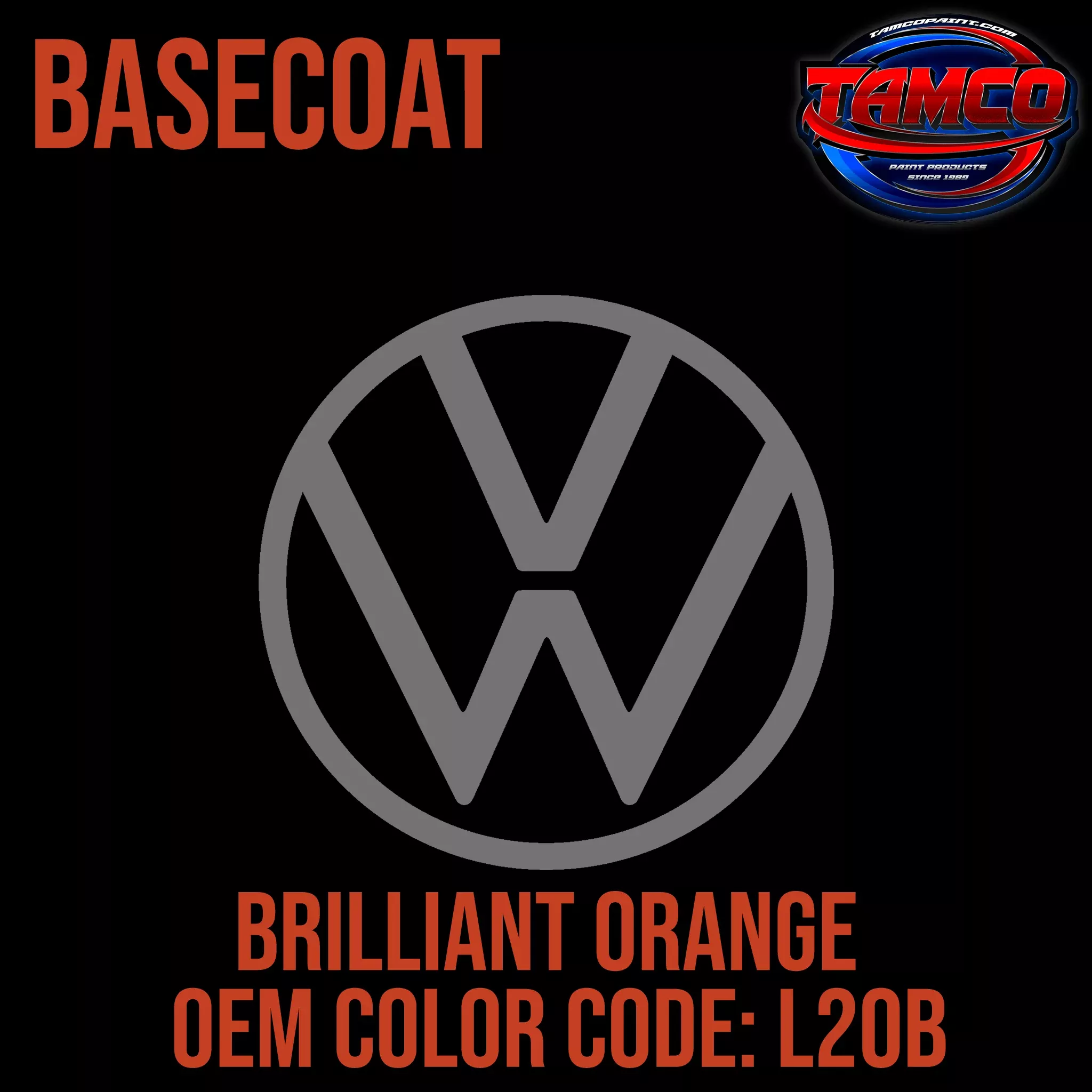 Volkswagen Brilliant Orange| L20B | 1971-1982 | OEM Basecoat