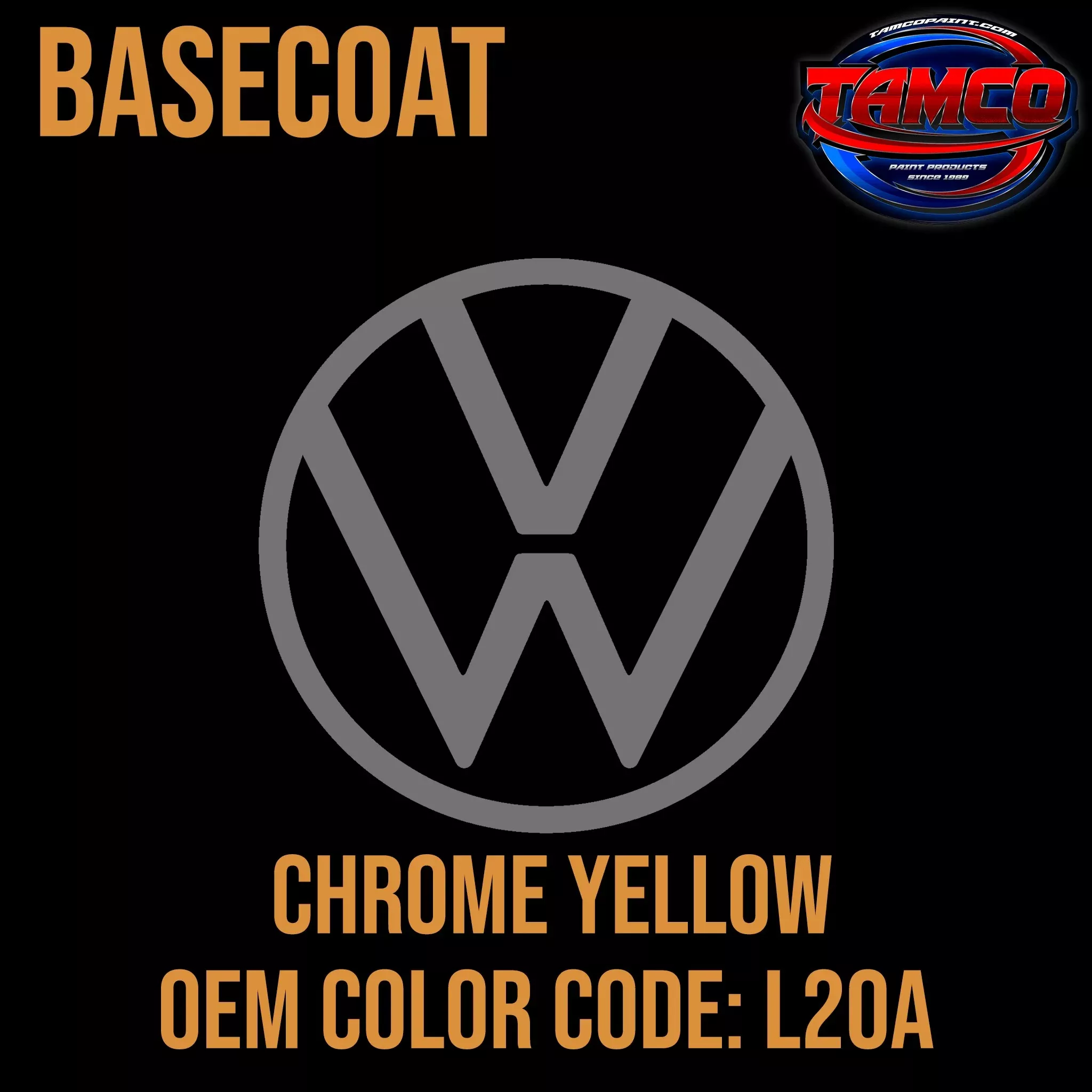 Volkswagen Chrome Yellow | L20A | 1973-1978 | OEM Basecoat