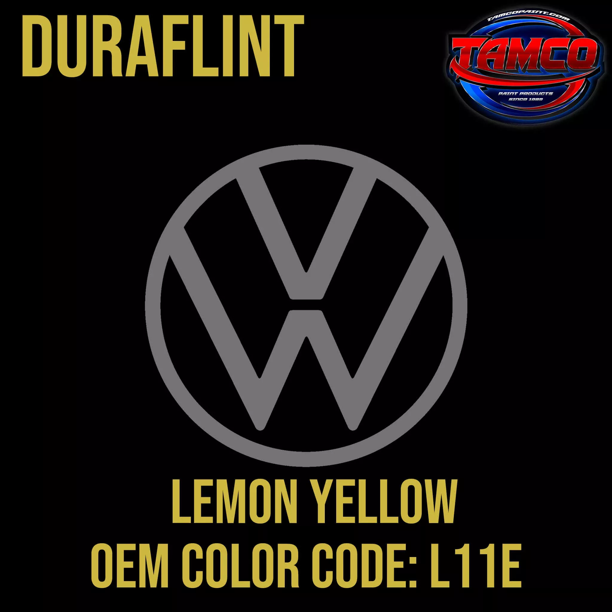 Volkswagen Lemon Yellow | L11E |1970-1973 | OEM DuraFlint Series Single Stage