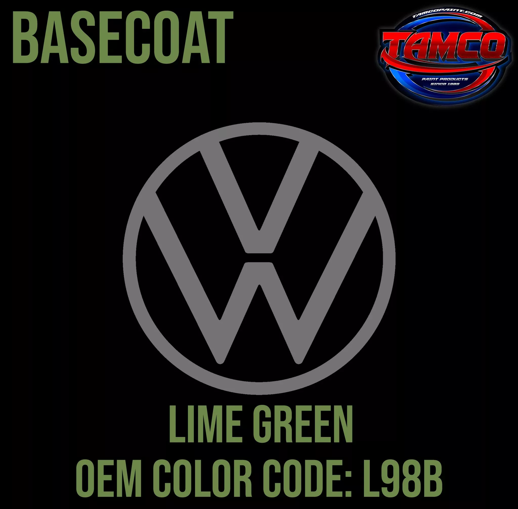 Volkswagen Lime Green | L98B | 1975-1977 | OEM Basecoat