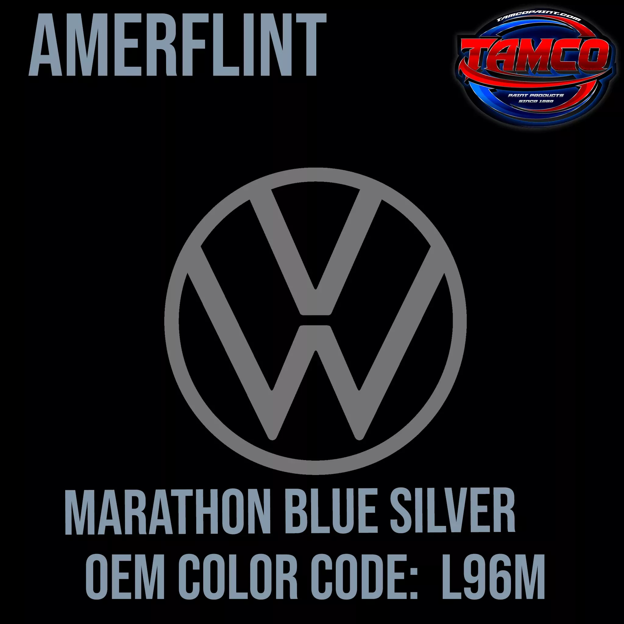 Volkswagen Marathon Blue Silver | L96M |1973-1975 | OEM Amerflint II Series Single Stage