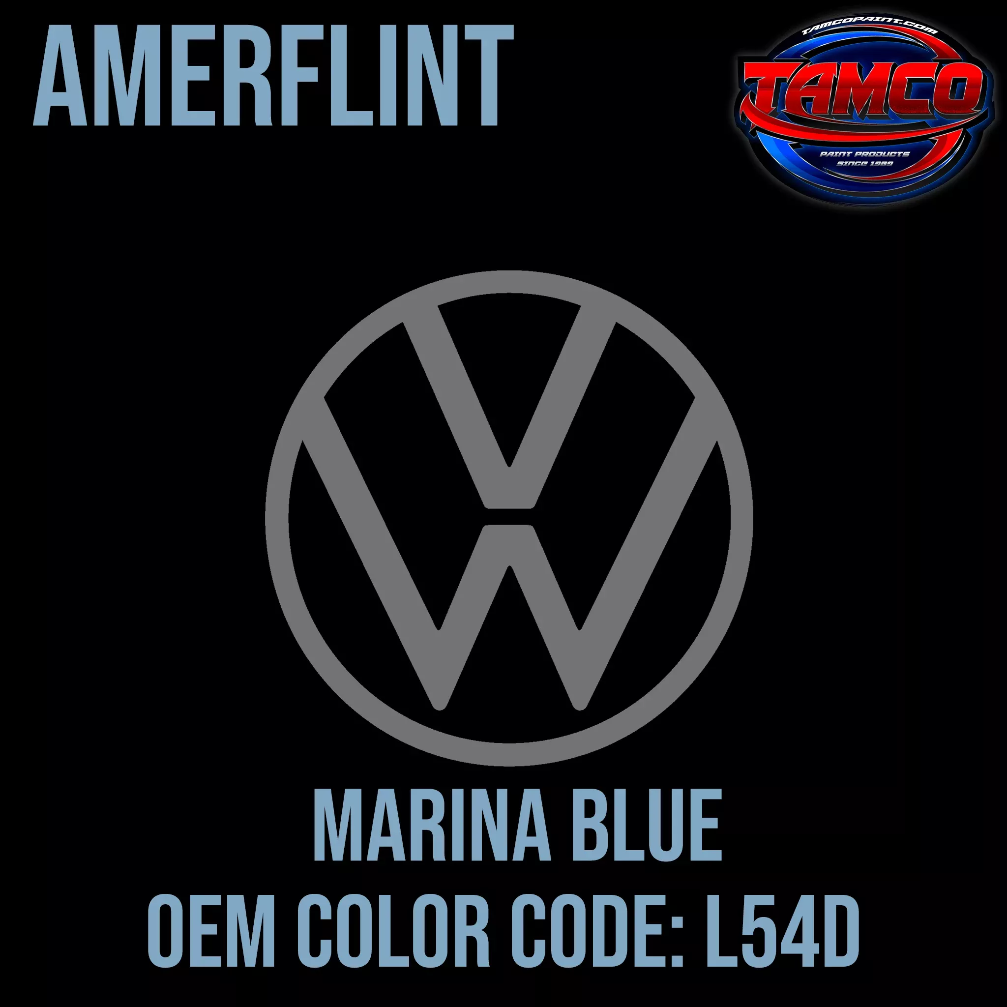 Volkswagen Marina Blue | L54D | 1971-1974 | OEM Amerflint II Series Single Stage