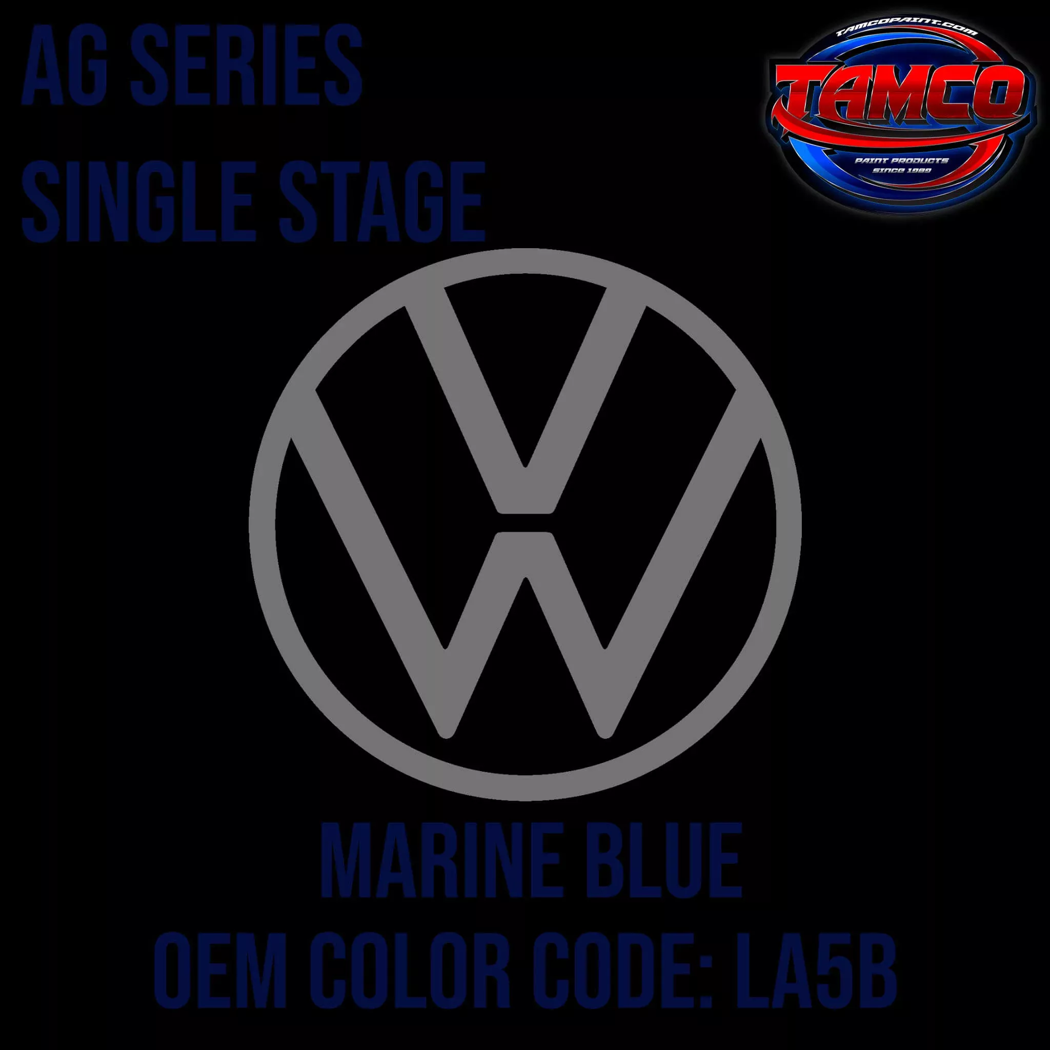 Volkswagen Marine Blue | LA5B | 1985-1989 | OEM AG Series Single Stage