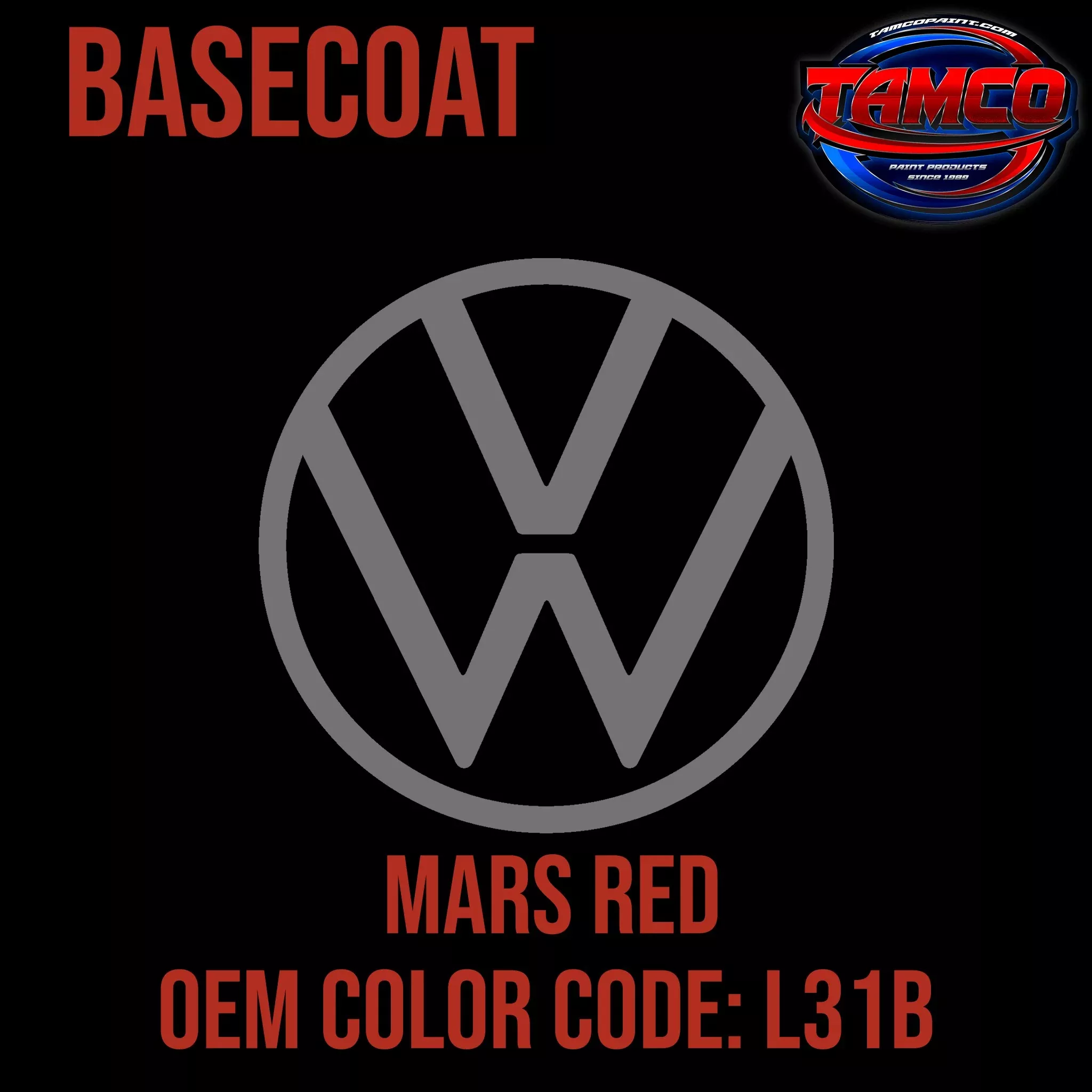 Volkswagen Mars Red | L31B | 1977-1979 | OEM Basecoat